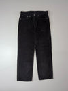 Levi’s 565 Black Corduroy Loose Straight Pants – (W:34) (L:44)