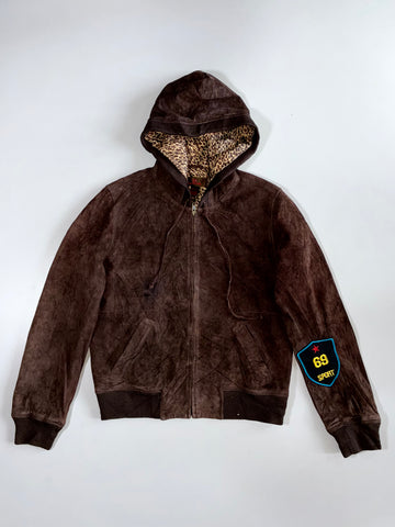 Danier Premium Original Leather Jacket With Detachable Hood (S)