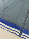 Nike Grey & Royal Blue Fleece-Lined Hooded Track Jacket (M)