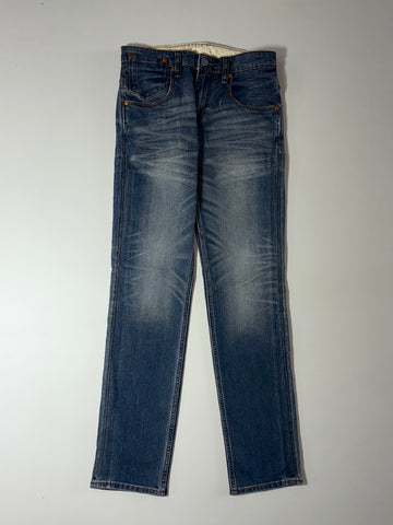 Vintage 2008 Levi’s 511 Faded Whisker Wash Slim Straight Jeans (W:30) (L:40)