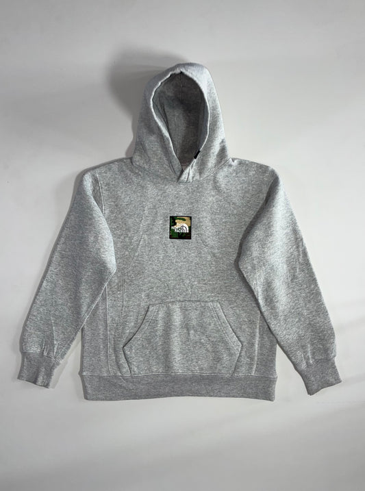 The North Face Camo Box Logo Hoodie – Grey (M)