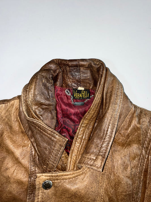 Vera Pelle Premium Original (Detectable Arms) Sued Leather Jacket (L)