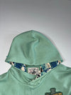 Teenie Weenie Adventure Patch Mint Green Hoodie with Printed Hood Lining, (M)