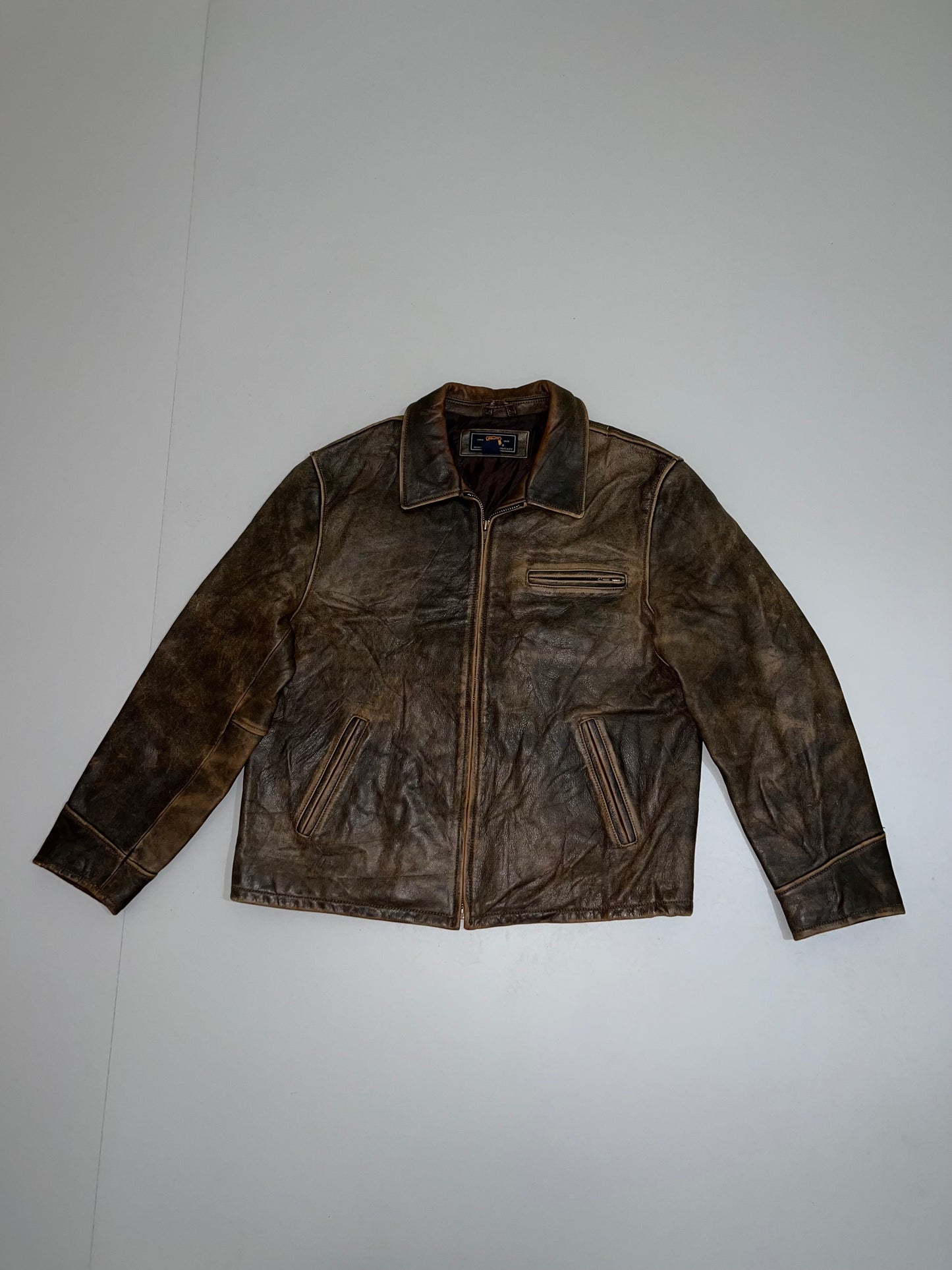 ZRoute 66 ORIGINAL Leather Jacket (RARE VINTAGE)  (L)