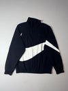 Nike Big Swoosh Black & White Woven Windbreaker Jacket (M/L)