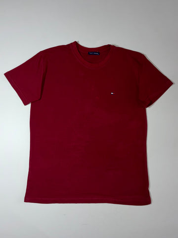Tommy Hilfiger Basic Crewneck T-Shirt – Maroon (M)