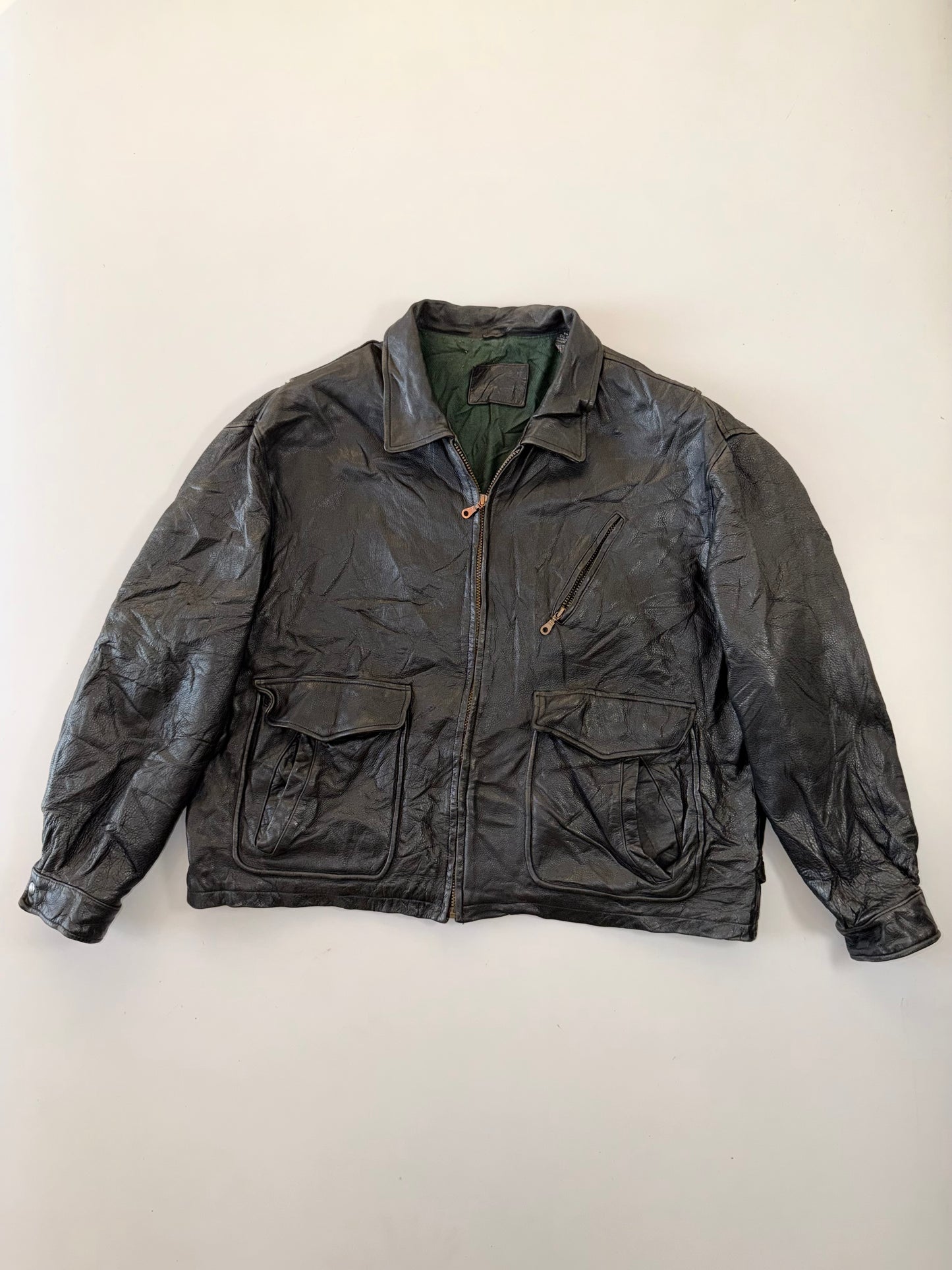 !                Ultra Premium Original Leather Jacket (RARE) (2XL/3XL)