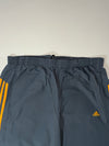 Adidas Grey Orange 3-Stripe Woven Track Pants (W:38) (L:44)