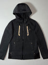 Vintage Black Yak Charcoal Hooded Zip-Up Jacket (XS)