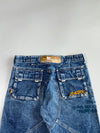 Y2K Graffiti Liner Denim Shorts (W:32 |L:28)