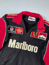 Marlboro Ferrari F1 Racing Jacket Black Red Fully Embroidered Patches (L)