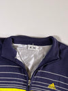 Y2K Adidas Golf Navy Striped Full-Zip Knit Sweater Jacket – (M/L)