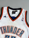 Adidas NBA Oklahoma City Thunder Kevin Durant #35 Swingman Jersey White (M)