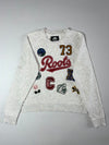 Roots | Grey Multi-Patch Crewneck (XS)