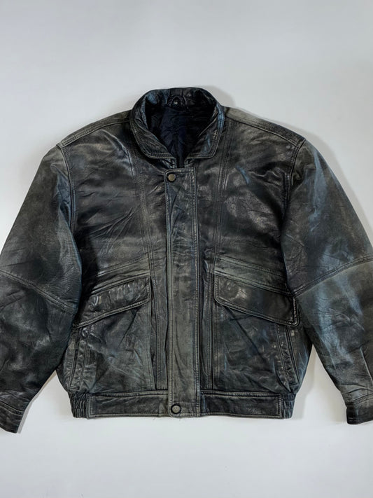 Vintage Fade Premium Original Pure Leather Jacket (XL)