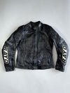 Vintage Rayo Racing Genuine Leather Motorcycle Jacket Real Leather Padded Armour (S)