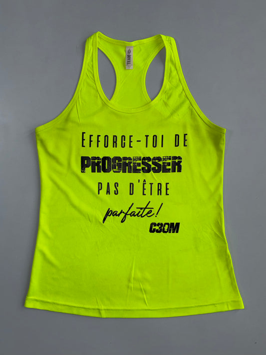 Team 365 | Efforce-Toi Motivational Racerback Tank Neon Yellow | (XS)