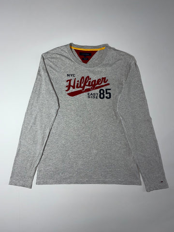 Tommy Hilfiger | Grey “NYC Hilfiger” Long-sleeve (XL)