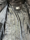 Bering Black & Grey Leather Motorcycle Racing Jacket Padded (M)
