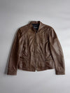 Leesmore Collection | Brown Distressed Leather Jacket (S)