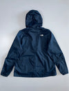 The North Face DryVent Hooded Rain Jacket | Navy Blue Waterproof Zip-Up Windbreaker (XL)