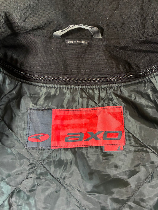 AXO Black, Yellow & Olive Textile Motorcycle Jacket – Made in Romania Padded (L)