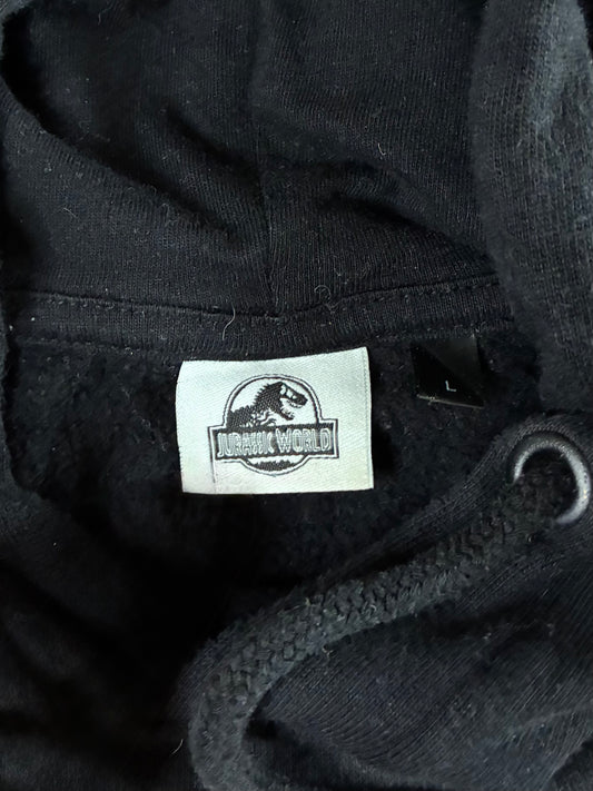 Jurassic Park/World Black Graphic Hoodie (L)