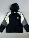 Adidas Originals Black Colorblock Windbreaker Hoodie (S)