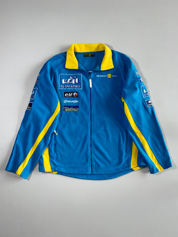 Vintage 2000s Renault F1 Team Spirit Sponsor Fleece Racing Jacket (XL)