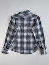 Roots Canada Plaid Flannel Shirt Grey(S)