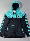 Adidas Fleece-Lined Hooded Windbreaker (S)