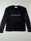 Calvin Klein Jeans Black Embroidered Logo Crewneck Sweater (L)