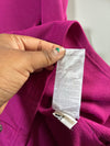 Vintage Adidas Mock Neck Ribbed Long Sleeve Top – Magenta (S)