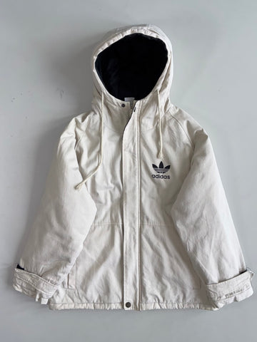 Adidas Originals Cream Hooded Parka Jacket (Xl)