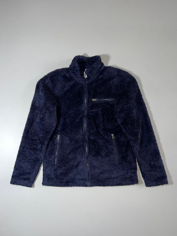 FILA | Navy Sherpa Fleece Zip Jacket (M)