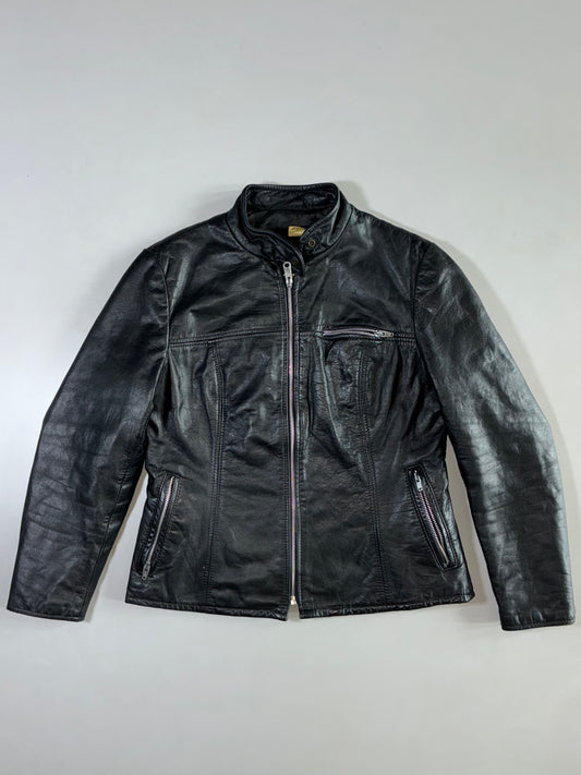 Vintage Café Racer Leather Jacket Women’s (S)