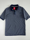 Nike Sportswear Heather Navy Snap Placket Polo (M)