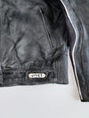 Vintage Rivet’s Pure Genuine Leather Racing Jacket With Carbon Fibre Protection (XL)