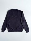 Lacoste Black & White Geometric Argyle V-Neck Sweater – Size (S)