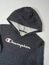 Champion Script Logo Charcoal Grey Hoodie (S)