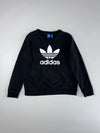 Adidas Originals | Black Big Trefoil Sweatshirt | (S)