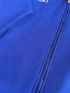 Vintage 90s Asics Royal Blue Track Jacket with Jacquard Purple Collar (M)
