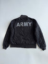 US Army | Black Quilted Airborne Bomber Jacket | (XL/2XL)