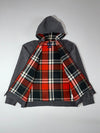 The North Face Plaid-Lined Zip Hoodie – Grey, Men’s (XL)