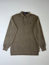 Polo Ralph Lauren Classic Long-Sleeve Polo Shirt – Heather Brown (L)