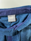 Puma Blue Heather Long Sleeve Fleece Polo (XL)