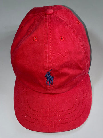 Polo Ralph Lauren Cap – Red with Navy Pony 4-7 one size (Adjustable)