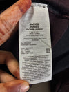 Jack & Jones Premium Striped Crewneck Sweater – Maroon & Black (M)