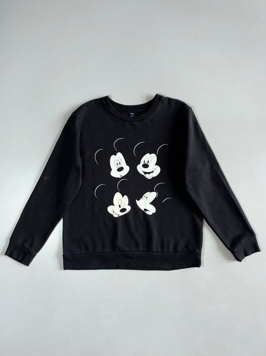 Disney Mickey Mouse Faces Crewneck (M)