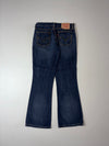 Y2K Levi’s Low Rise Flared Dark Wash Jeans (W:30)(L:38)